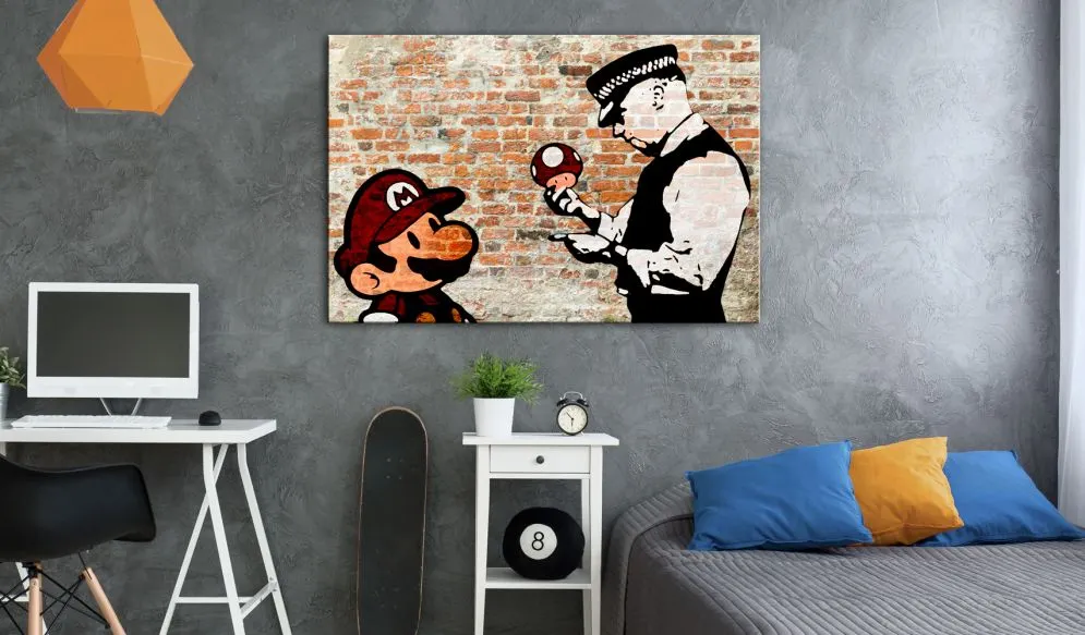 Obraz - Banksy Policyjne pouczenie-2