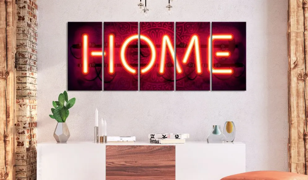 Obraz - Neonowe home-2