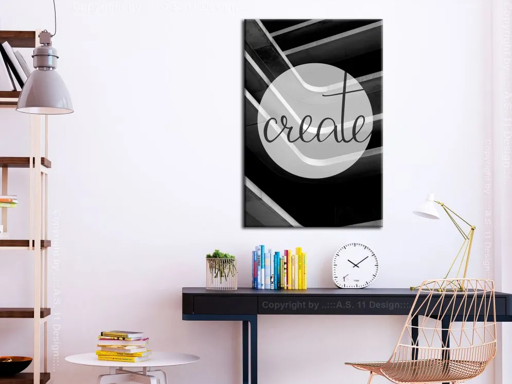 Obraz - Create (1-częściowy) pionowy-2