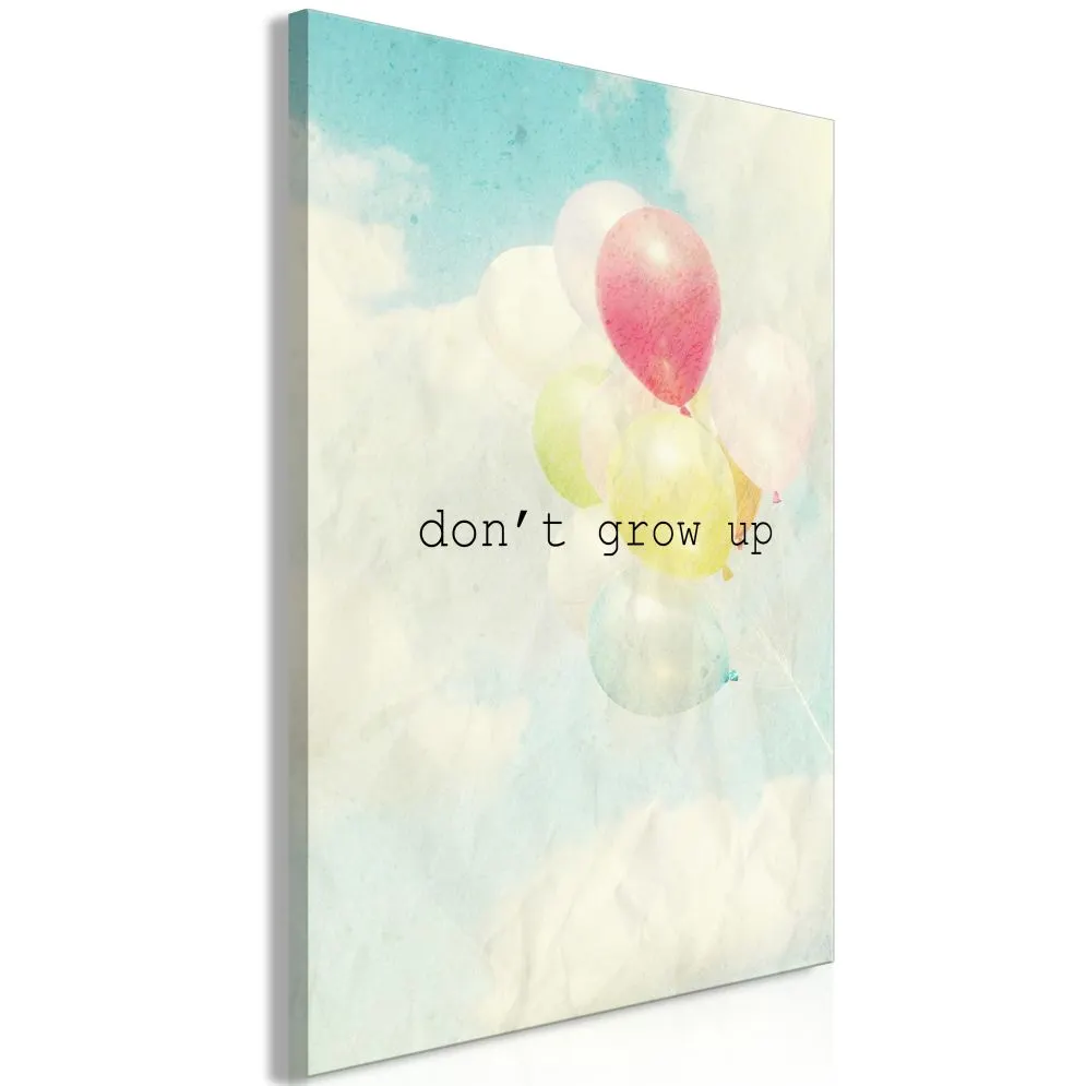 Obraz - Don't grow up (1-częściowy) pionowy-1