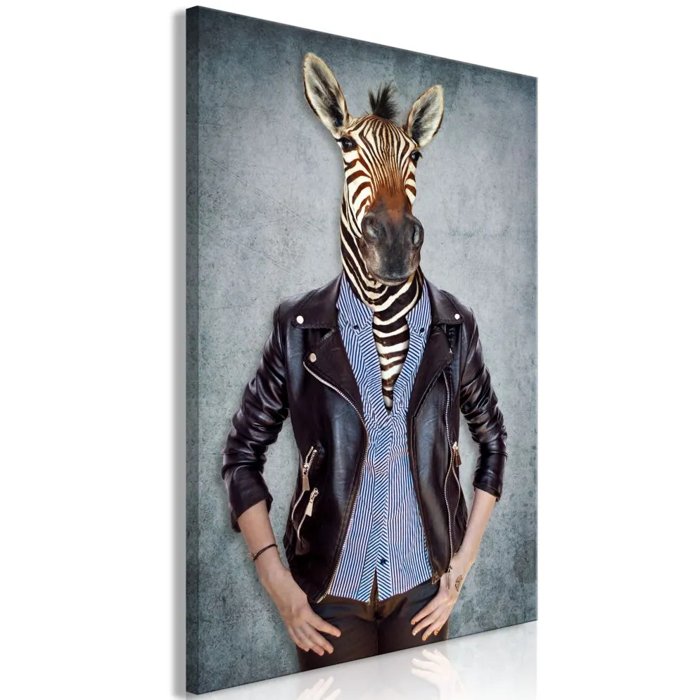 Obraz - Zebra Ewa (1-częściowy) pionowy-1