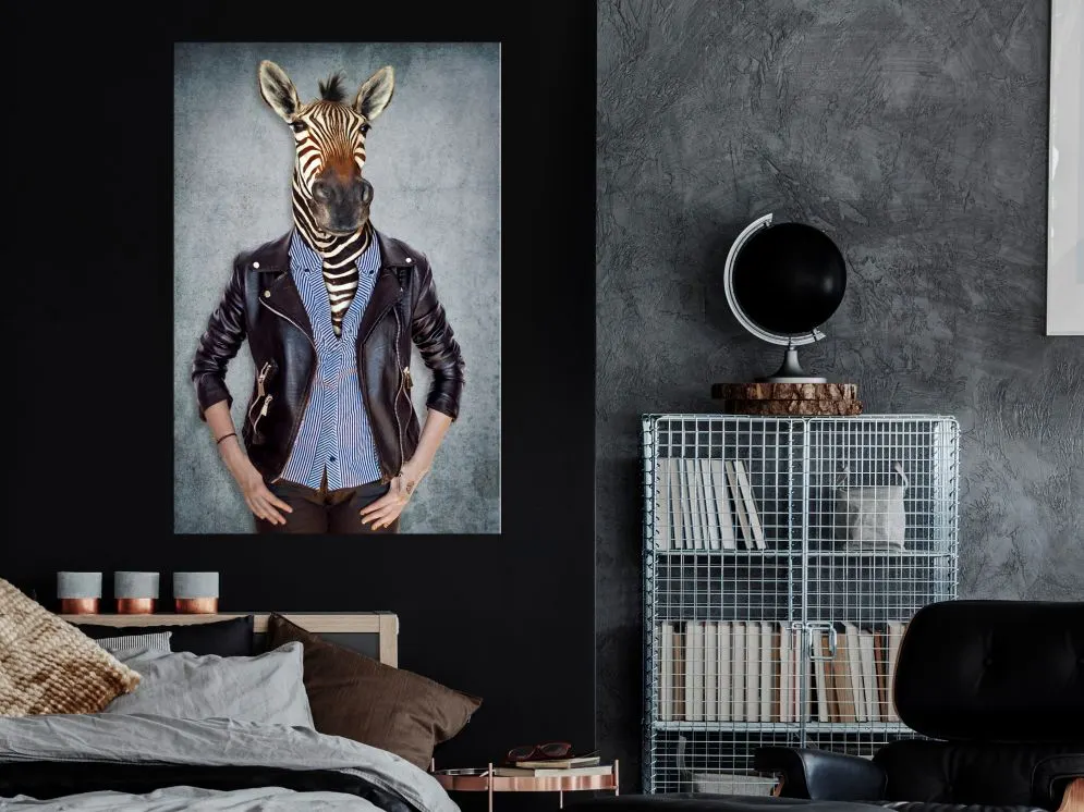 Obraz - Zebra Ewa (1-częściowy) pionowy-2