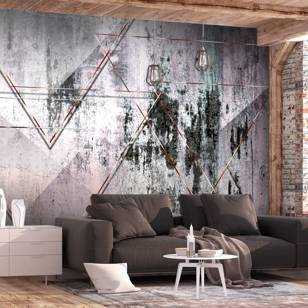 Fototapeta - Geometryczna ściana-1