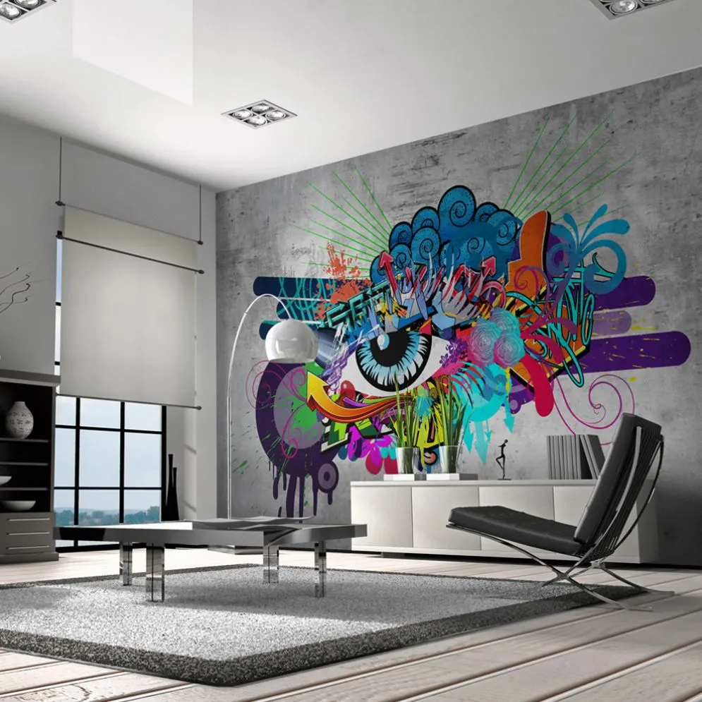 Fototapeta - Graffiti eye-1