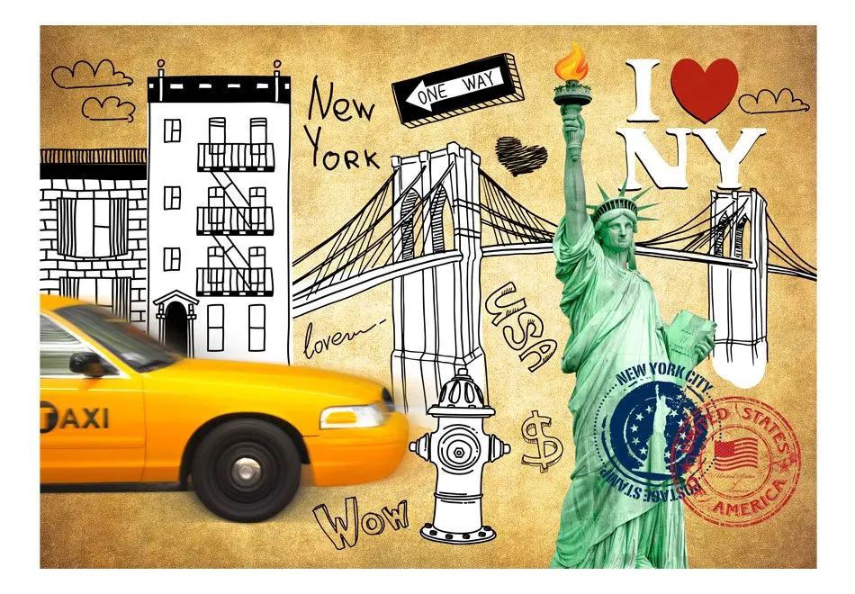 Fototapeta - One way - New York-2