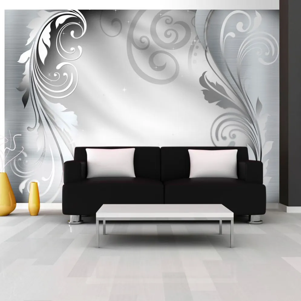 Fototapeta - Srebrny ornament-1