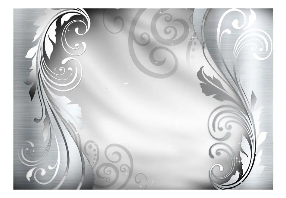 Fototapeta - Srebrny ornament-2