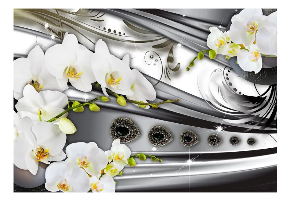 Fototapeta - Orchidee & biżuteria-2