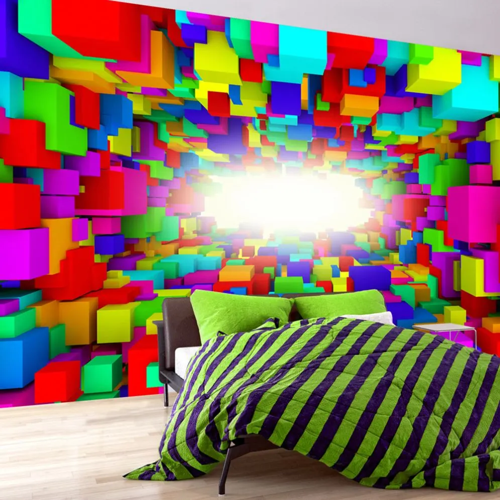 Fototapeta - Światło w geometrii koloru-1