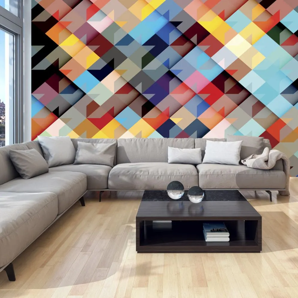 Fototapeta - Kolorowy patchwork-1