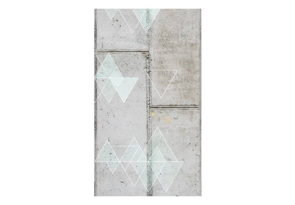 Fototapeta - Beton i trójkąty-2