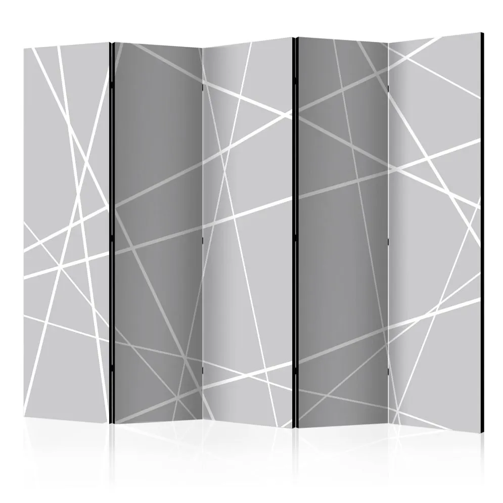 Parawan dwustronny  Tła i desenie 225 x 172 cm Czarny