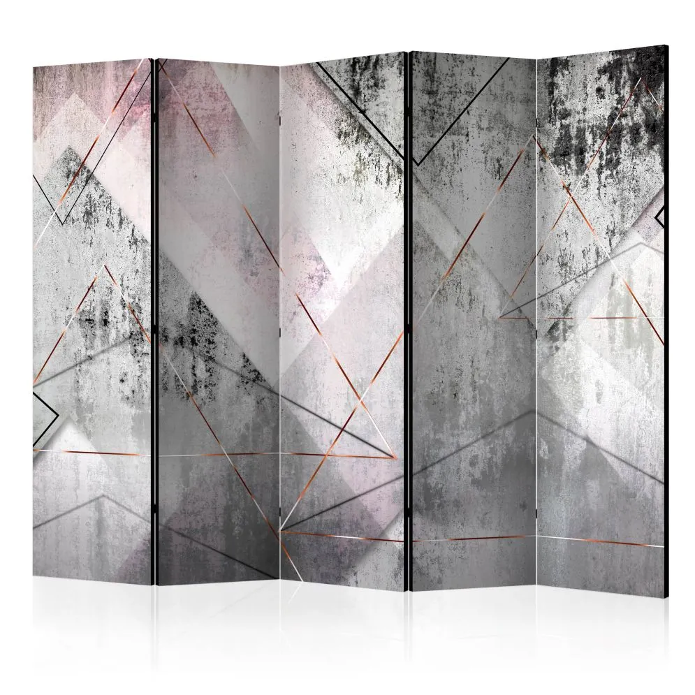 Parawan akustyczny  Abstrakcje 225 x 172 cm Szary