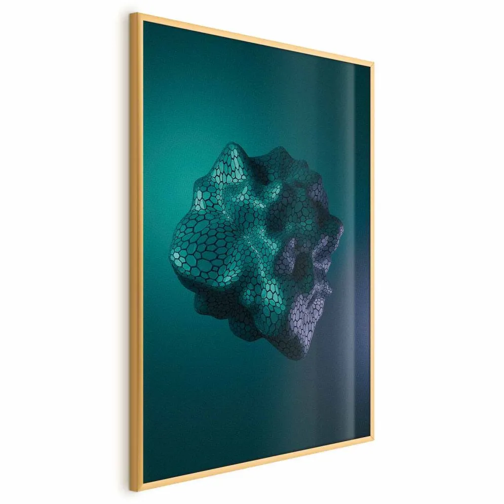 Plakat Gamma 40x60 cm z ramą złotą bez marginesu | MIRAT.