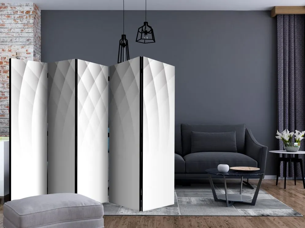 Parawan jednostronny  Abstrakcje 225 x 172 cm Czarny