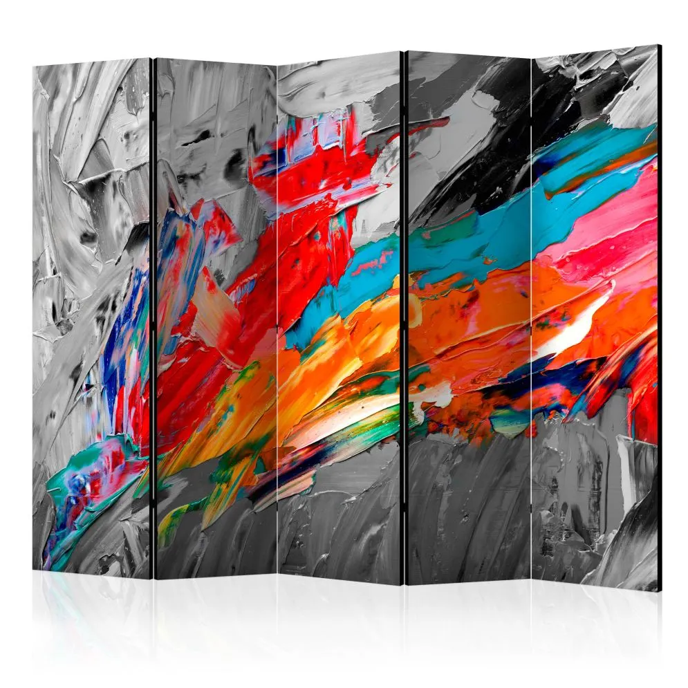 Parawan jednostronny  Abstrakcje 225 x 172 cm Czerwony