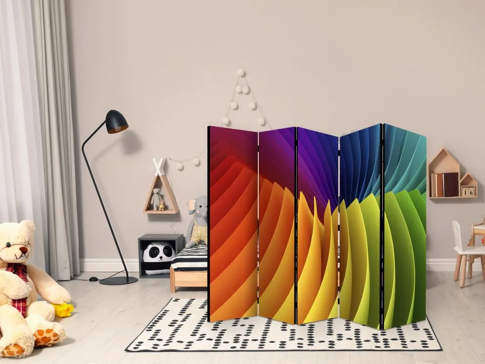 Parawan jednostronny  3D 225 x 172 cm Wielokolorowy