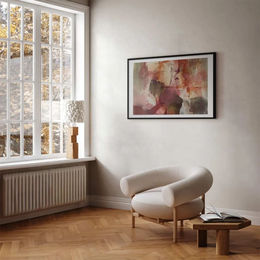 Plakat Wiosenna kompozycja 60x40 cm z ramą czarną z marginesem | MIRAT.