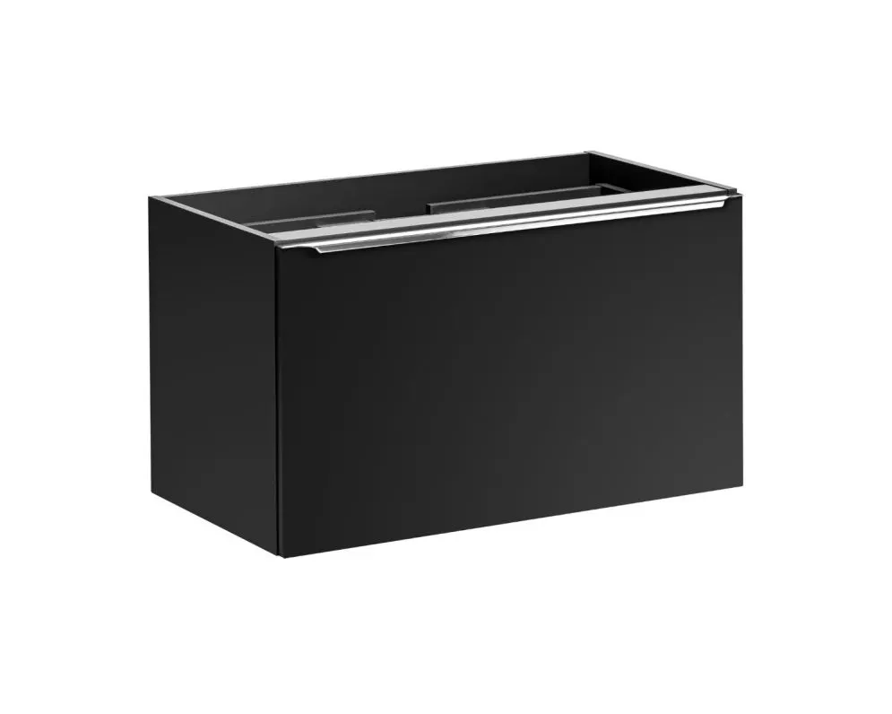 Szafka pod umywalkę nablatową SANTA FE BLACK 80 cm czarny mat nowoczesna I sklep meblowy MIRAT. styl LOFT kolekcja SANTA FE BLACK