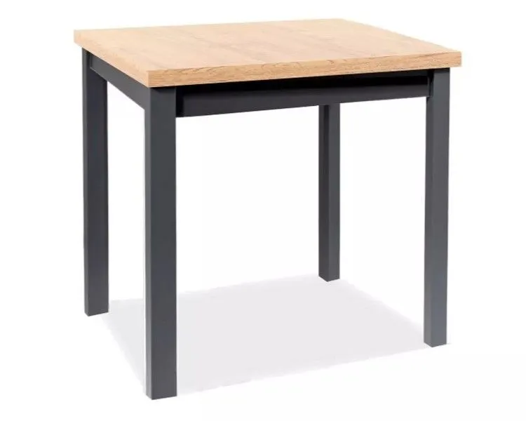 Stół ADAM 80x80 dąb artisan/czarny I sklep meblowy MIRAT. styl KLASYCZNY, LOFT, SKANDYNAWSKI