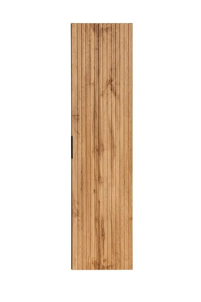 Szafka łazienkowa ADEL OAK 80 35cm dąb wotan wysoka I sklep meblowy MIRAT. styl RYFLOWANY, SKANDYNAWSKI