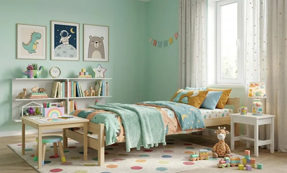 Łóżko młodzieżowe KOX-BED 80x200 sosna naturalna drewniane I sklep meblowy MIRAT. styl SKANDYNAWSKI