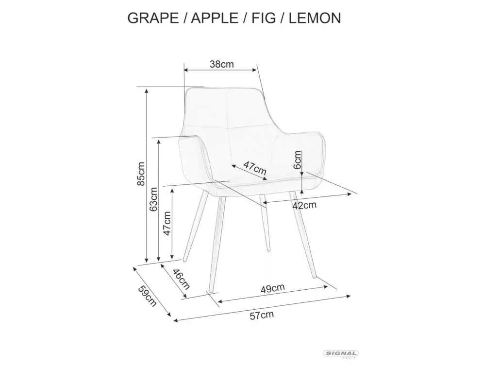 Krzesło tapicerowane APPLE VELVET szare w stylu glamour I sklep meblowy MIRAT. styl GLAMOUR