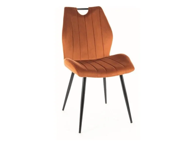 Krzesło tapicerowane ARCO VELVET cynamonowe | MIRAT. styl GLAMOUR, LOFT