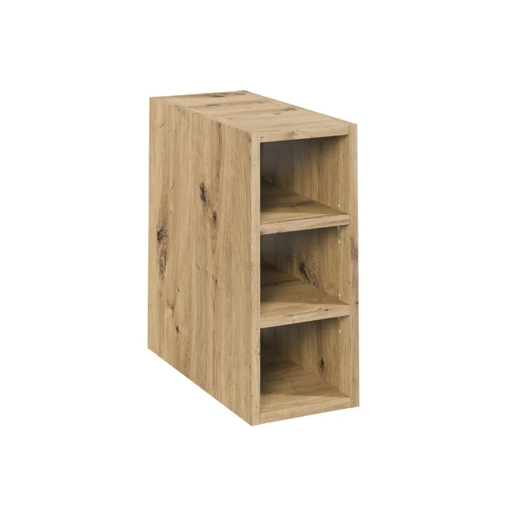 Szafka pod umywalkę nablatową BELLA CASHMERE 80cm kaszmir/dąb artisan - zestaw 100 cm z regałem i blatem I sklep meblowy MIRAT.