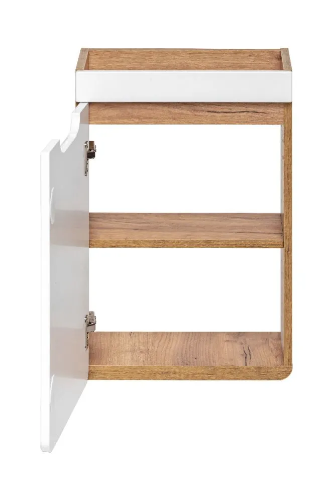 Szafka pod umywalkę ARUBA 40 cm biała/dąb mała | MIRAT. w stylu kolekcja ARUBA