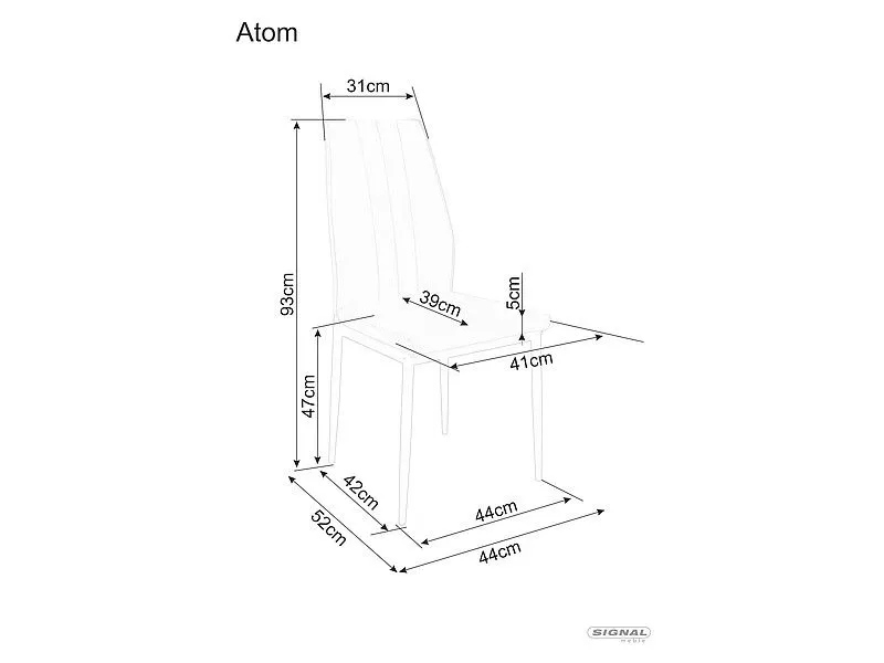 Krzesło tapicerowane ATOM VELVET beżowe w stylu glamour | MIRAT. w stylu GLAMOUR, LOFT kolekcja
