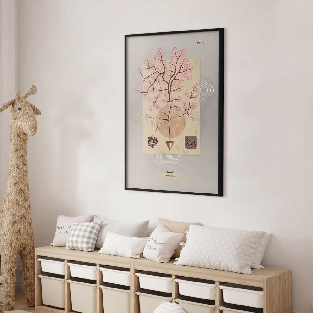 Plakat Tajemnicze drzewko 40x60 cm z ramą czarną bez marginesu | MIRAT.