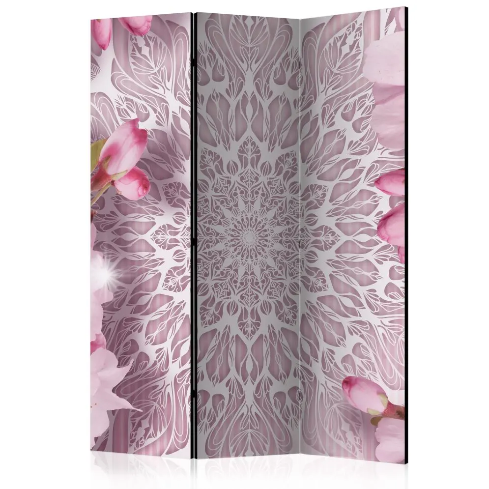 Parawan jednostronny Orient 135x172 cm 3-częściowy szary | MIRAT.