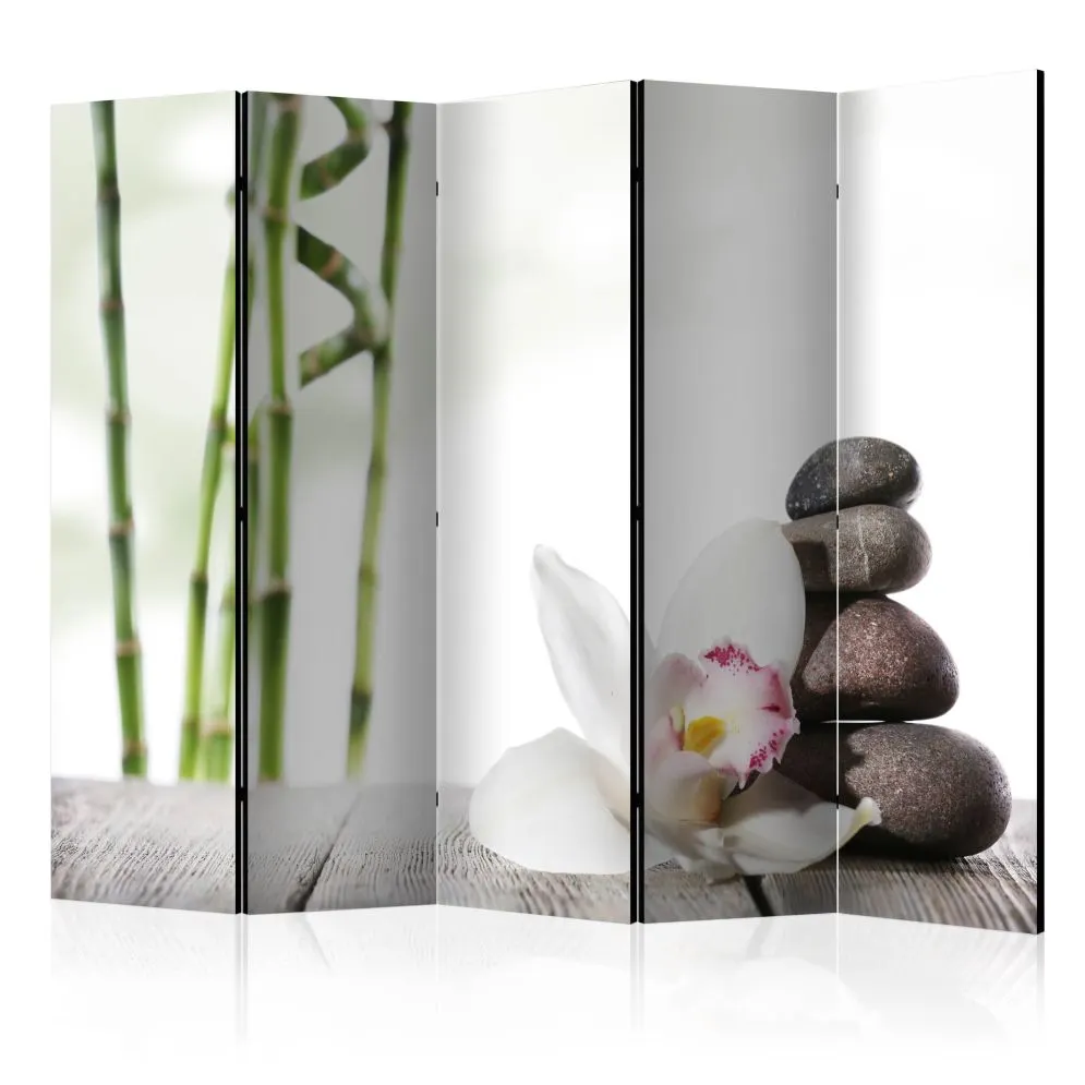Parawan akustyczny Orient 225x172 cm 3-częściowy biały | MIRAT.