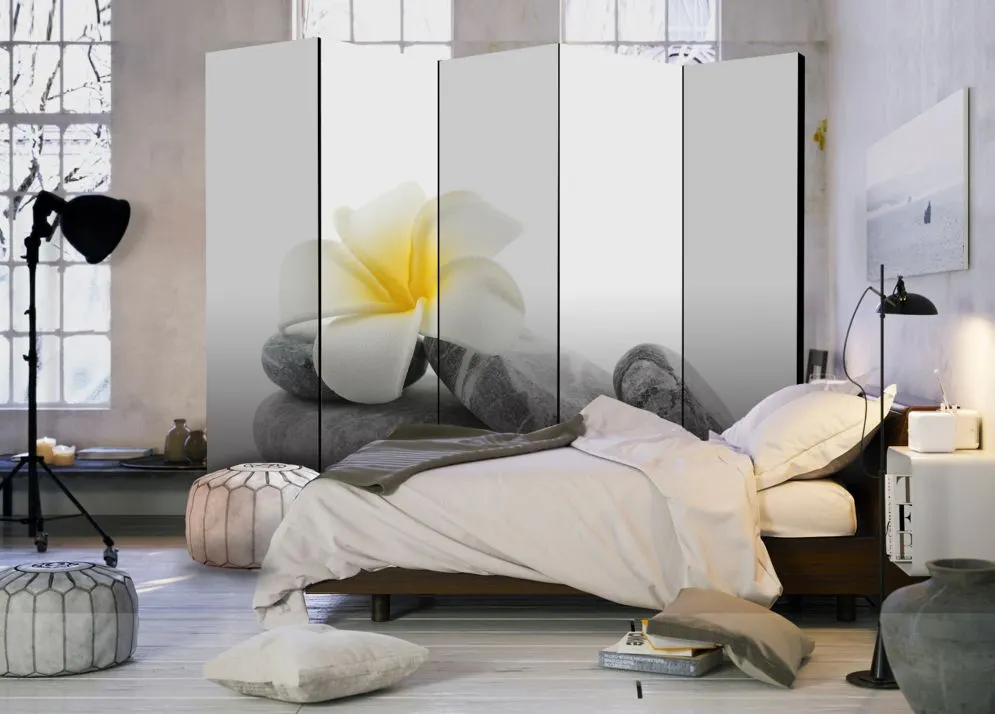 Parawan akustyczny Orient 225x172 cm 3-częściowy beżowy | MIRAT.