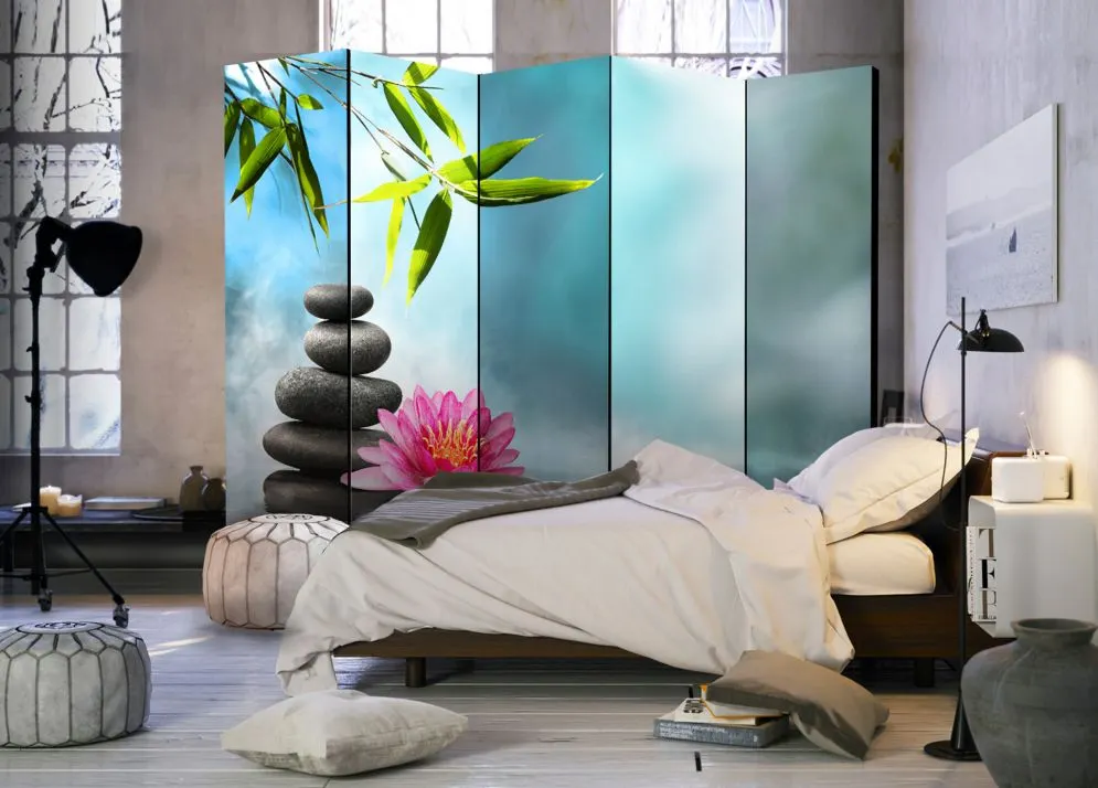 Parawan akustyczny Orient 225x172 cm 3-częściowy szary | MIRAT.
