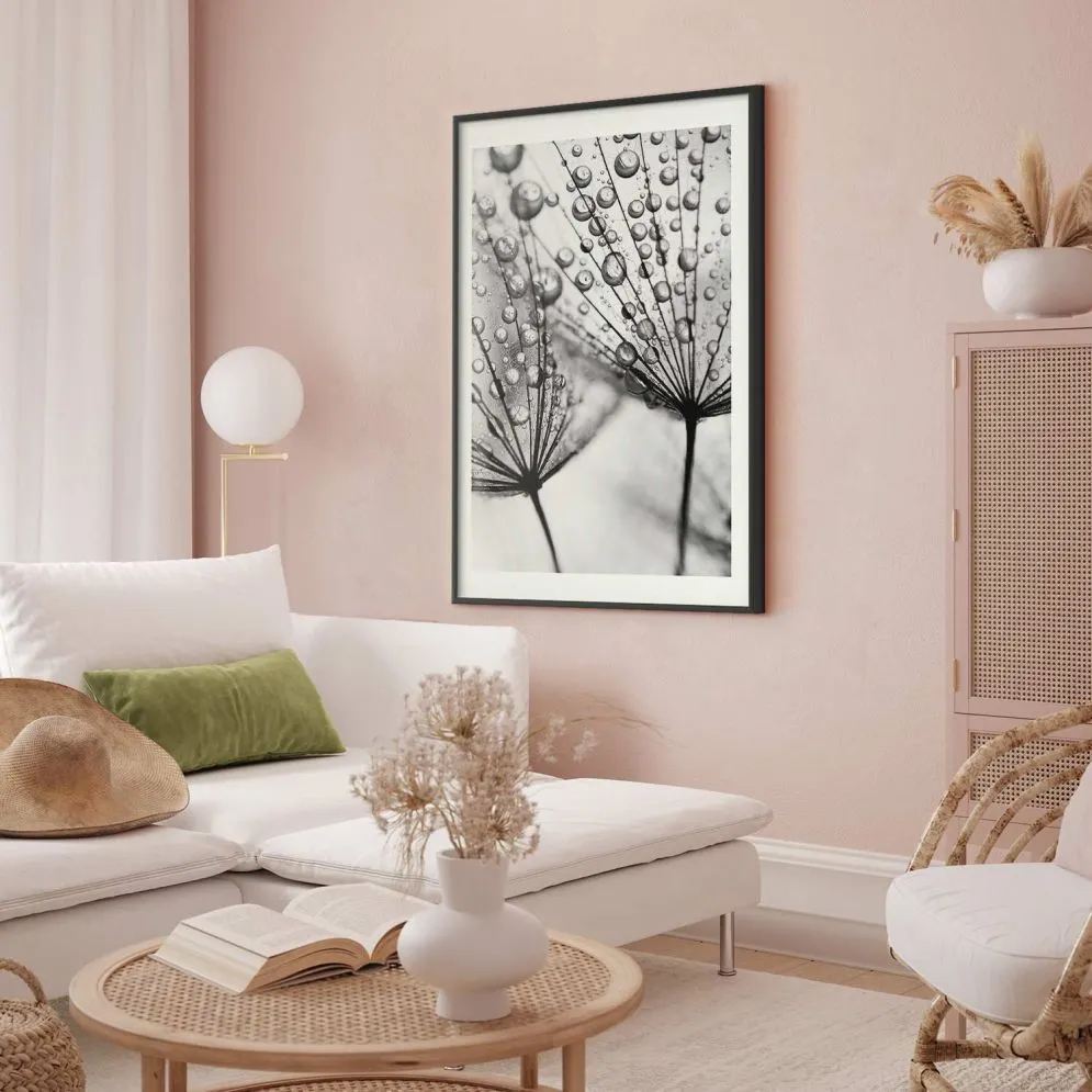 Plakat Rosa 40x60 cm z ramą czarną z marginesem | MIRAT.