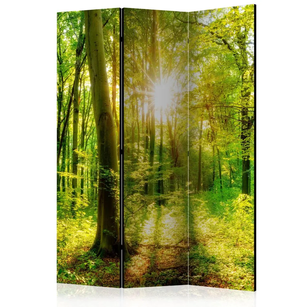 Parawan jednostronny Pejzaże 135x172 cm 3-częściowy żółty | MIRAT.