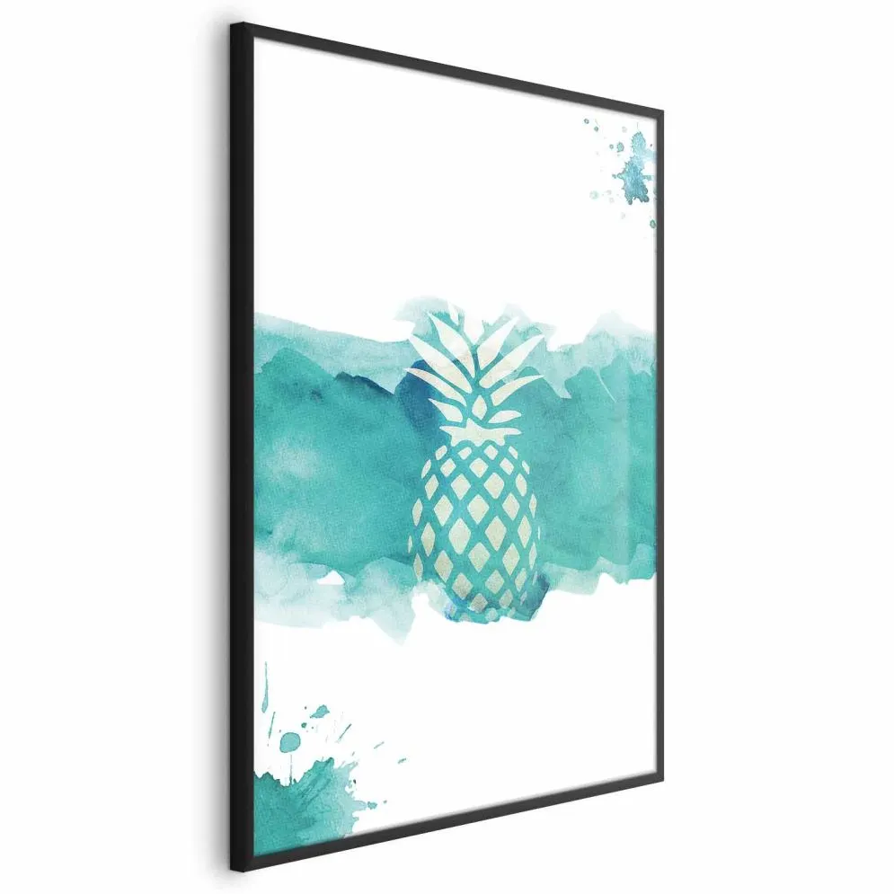 Plakat Ananas 29,7x42cm z ramą czarną bez marginesu | MIRAT. kolekcja b-C-0288-ao-a