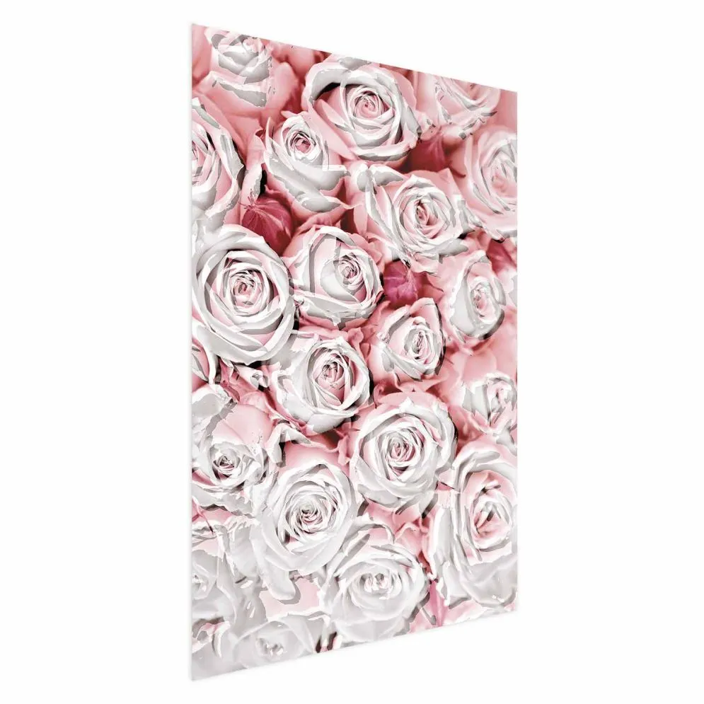 Plakat Białe róże 40x60 cm bez ramy bez marginesu | MIRAT.