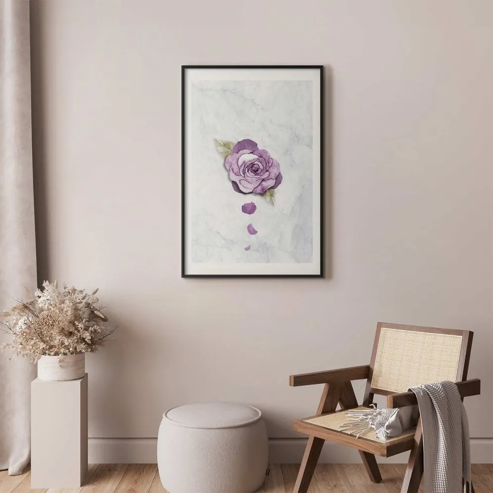 Plakat Kres wiosny 40x60 cm z ramą czarną z marginesem | MIRAT.