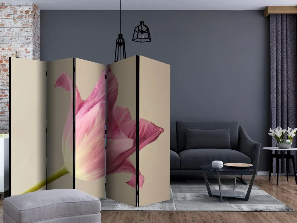 Parawan akustyczny Kwiaty 225x172 cm 5-częściowy wielokolorowy | MIRAT.