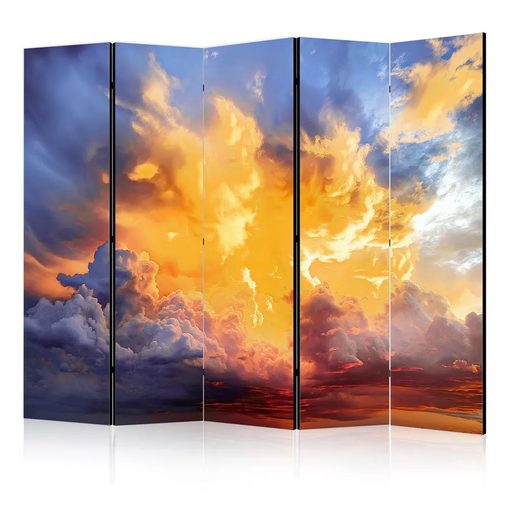 Parawan jednostronny Pejzaże 225x172 cm 5-częściowy wielokolorowy | MIRAT.