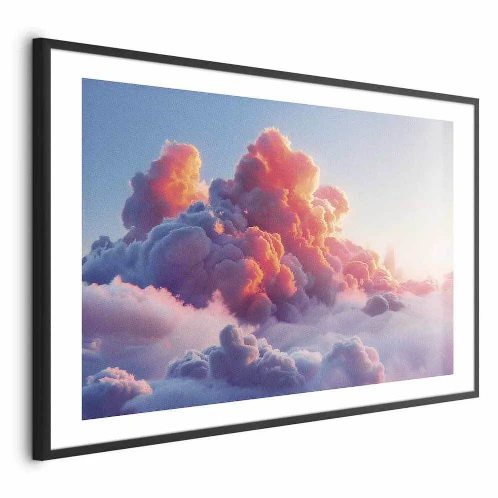 Plakat Zmierzchowy spektakl 60x40 cm z ramą czarną z marginesem | MIRAT.