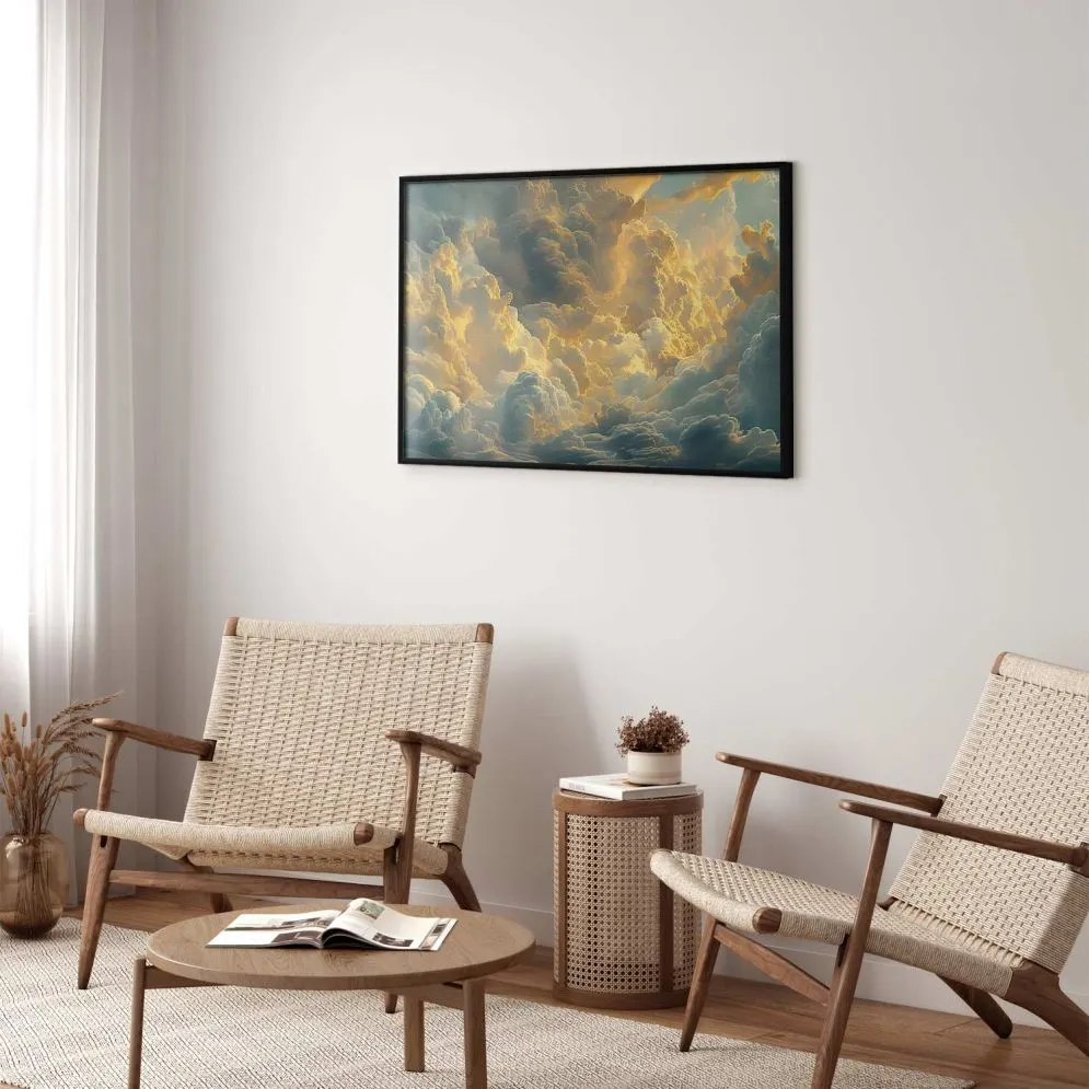 Plakat Ostatnie tchnienie dnia 42x29,7 cm z ramą czarną bez marginesu | MIRAT.