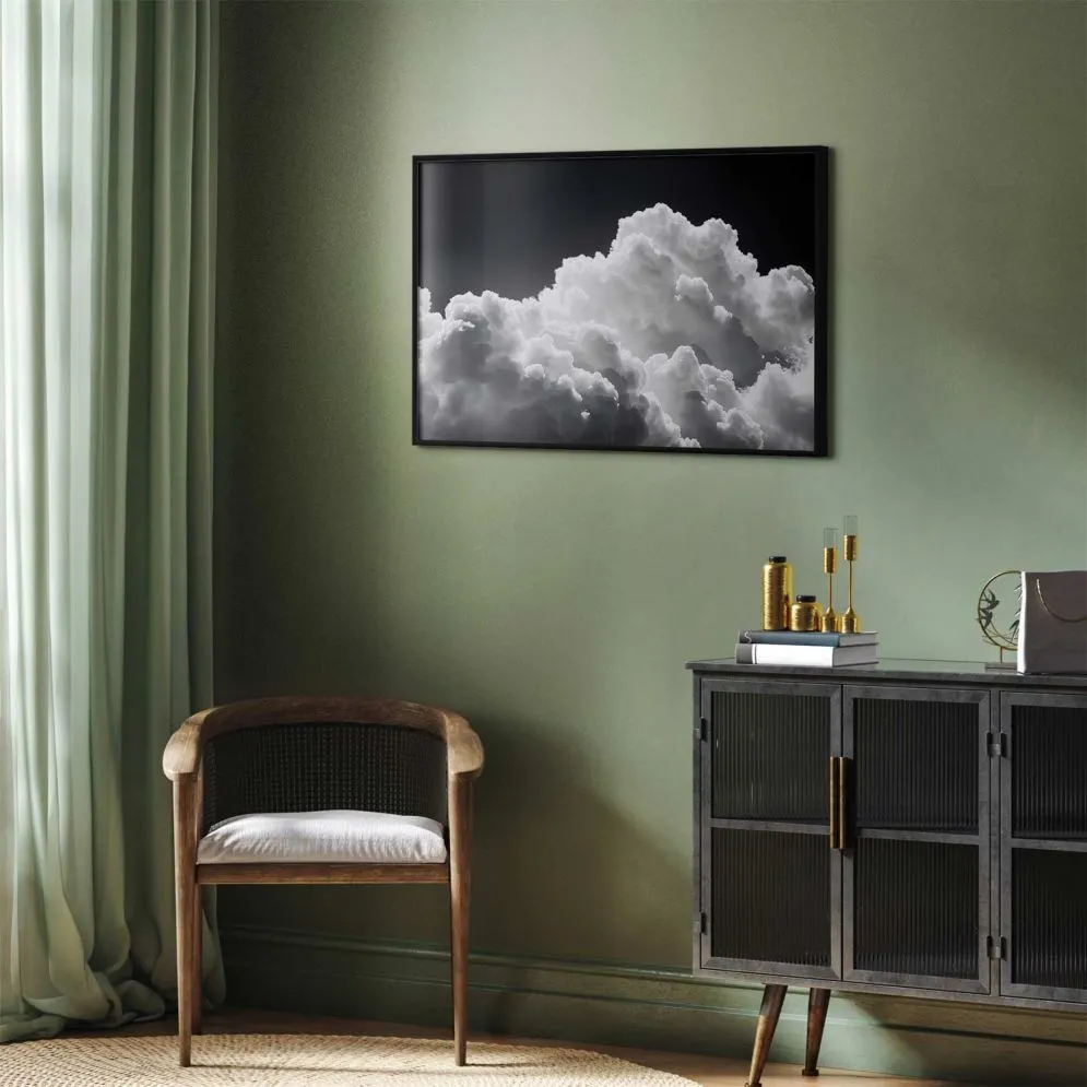 Plakat Gra słonecznego światła 42x29,7 cm z ramą czarną bez marginesu | MIRAT.