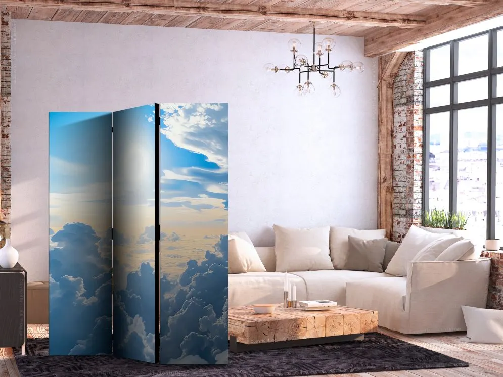 Parawan jednostronny Pejzaże 135x172 cm 3-częściowy szary | MIRAT.