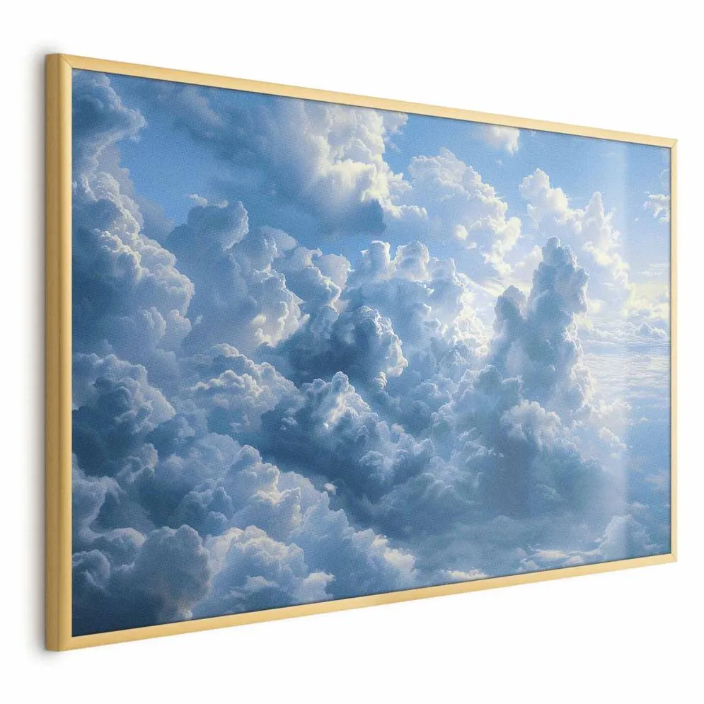 Plakat Ocean w powietrzu 30x21 cm z ramą złotą bez marginesu | MIRAT.