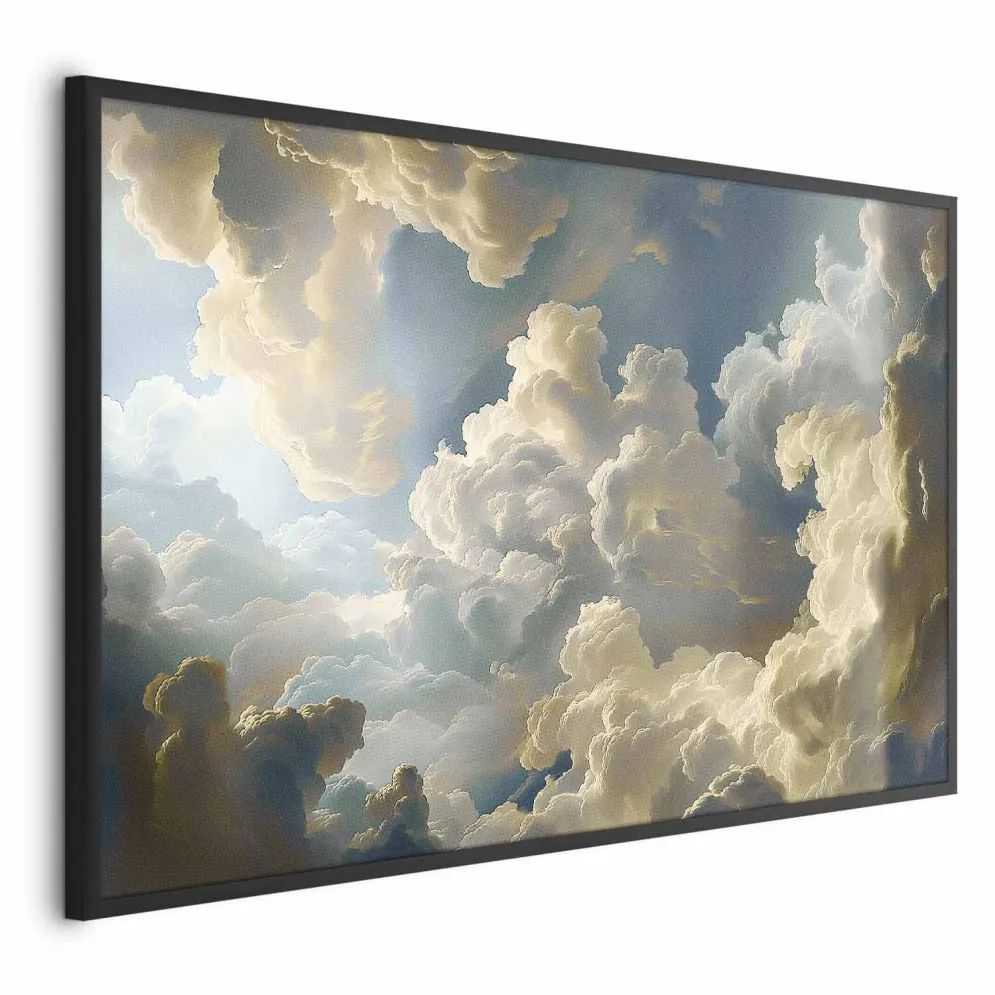Plakat Słońce i cienie 42x29,7 cm z ramą czarną bez marginesu | MIRAT.