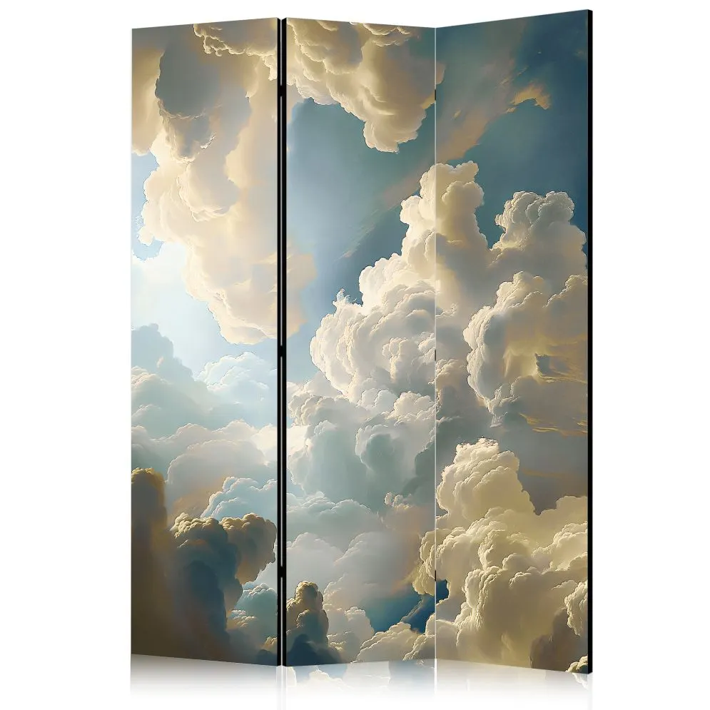 Parawan akustyczny Pejzaże 135x172 cm 3-częściowy szary | MIRAT.